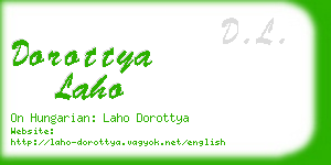 dorottya laho business card